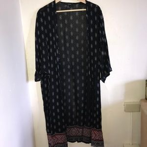 Like New Tribal, Batik Print Full-Length Kimono